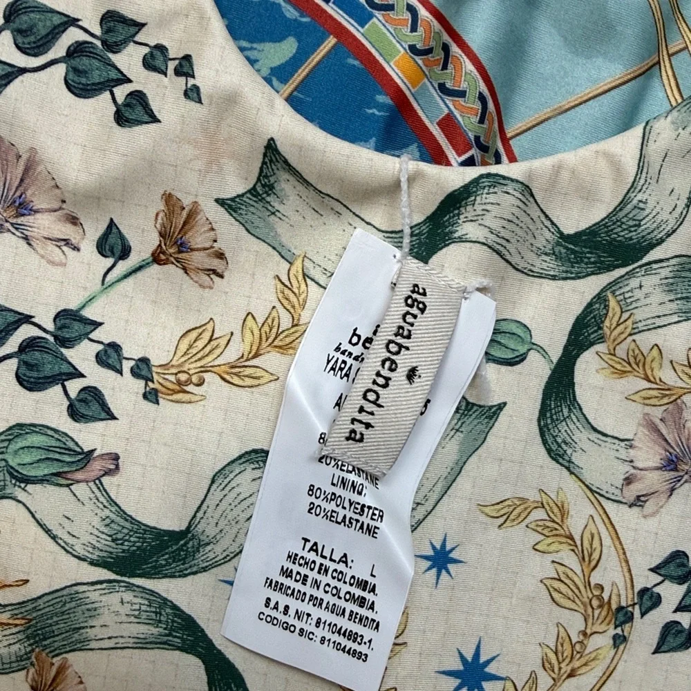 Agua Bendita Yara Solstice Reversible One-Piece Swimsuit, SIZE LARGE